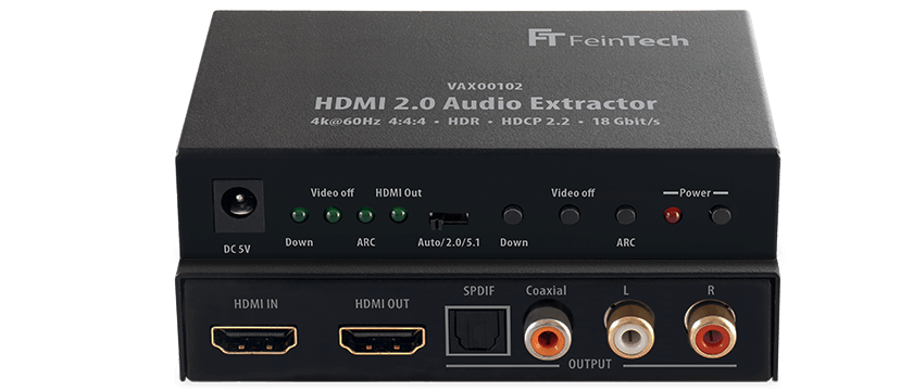 Ultra-HD HDMI Audio Extractor VAX00102 mit ARC - FeinTech
