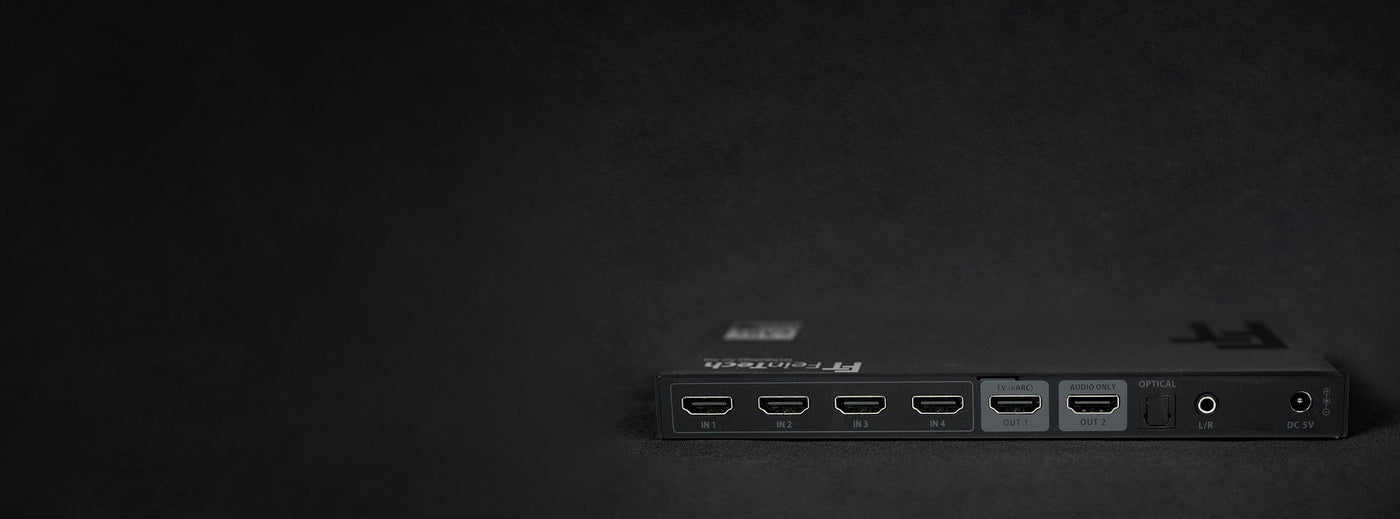 SW411 HDMI 2.1 Switch 4 In 1 Out mit HDMI Audio Extractor