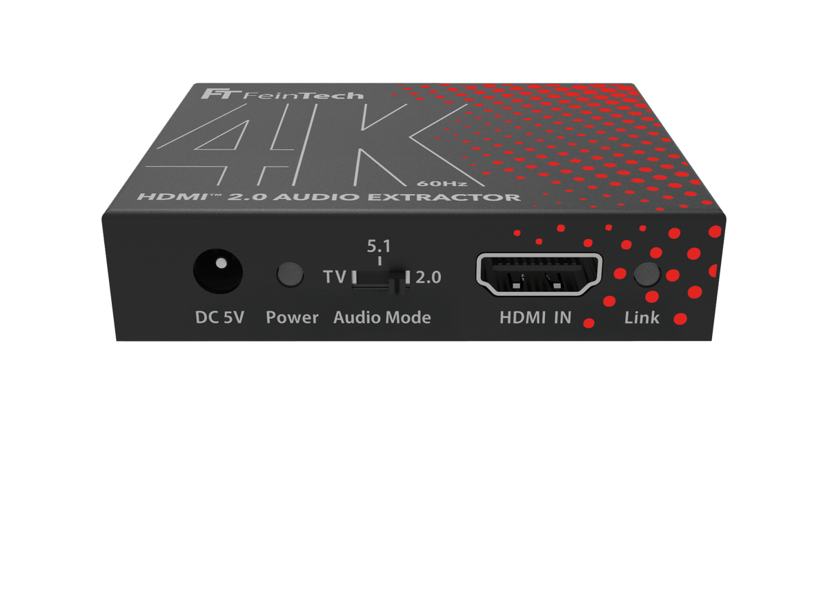 AX200 HDMI 2.0 Audio Extractor (Toslink & Aux) | 4K 60Hz - FeinTech