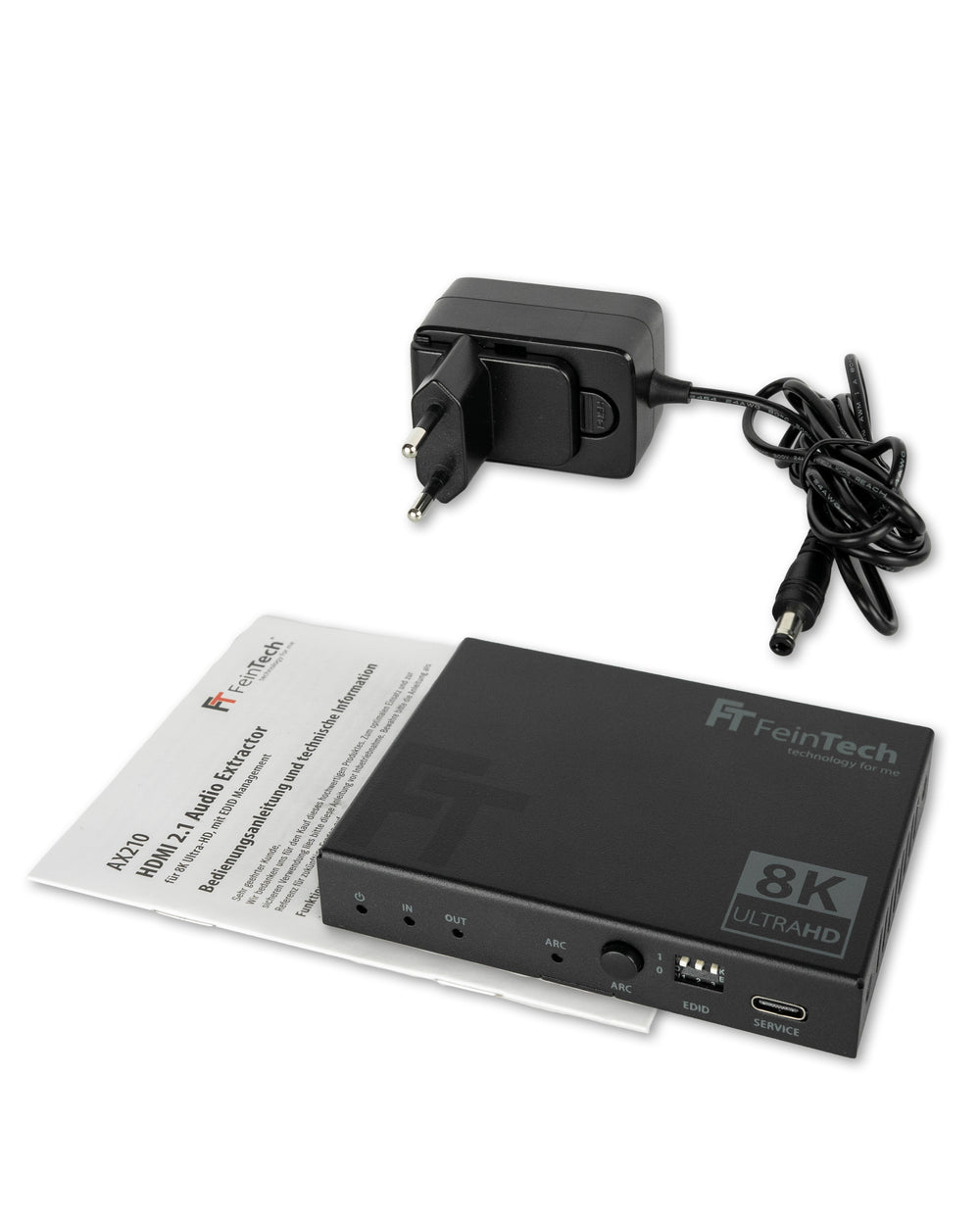 AX210 HDMI 2.1 Audio Extractor (Toslink & Aux) | 4K 120Hz | ARC - FeinTech
