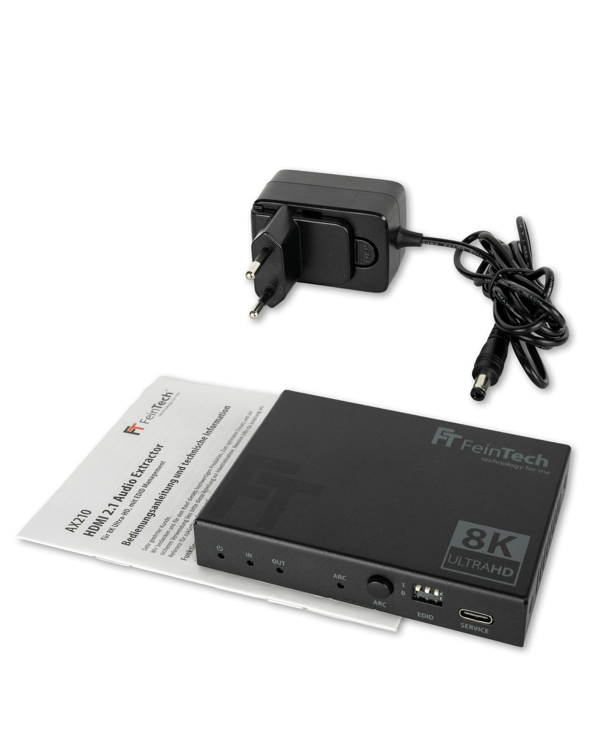 AX210 HDMI 2.1 Audio Extractor (Toslink & Aux) | 4K 120Hz | ARC - FeinTech