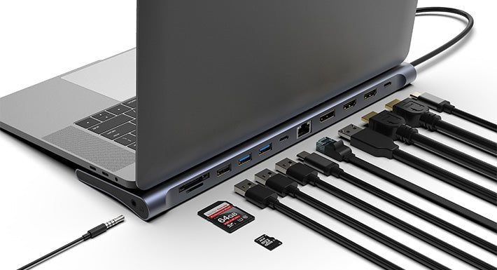 CX301 USB-C Docking Station | 12 in 1 | Triple Display - FeinTech