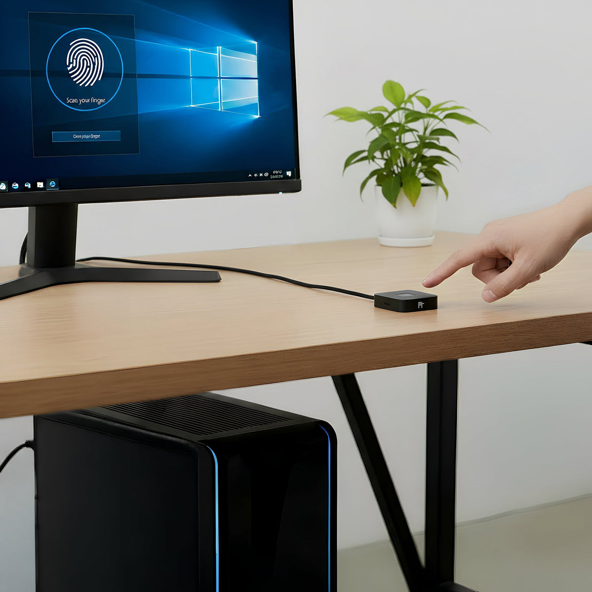 FPS400 Fingerabdruck - Sensor für Windows Hello mit USB 3.0 Hub - FeinTech