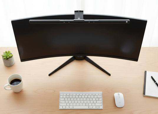 LT750 LED Monitor Lampe mit Lichtsensor | kompatibel mit Curved Monitoren - FeinTech