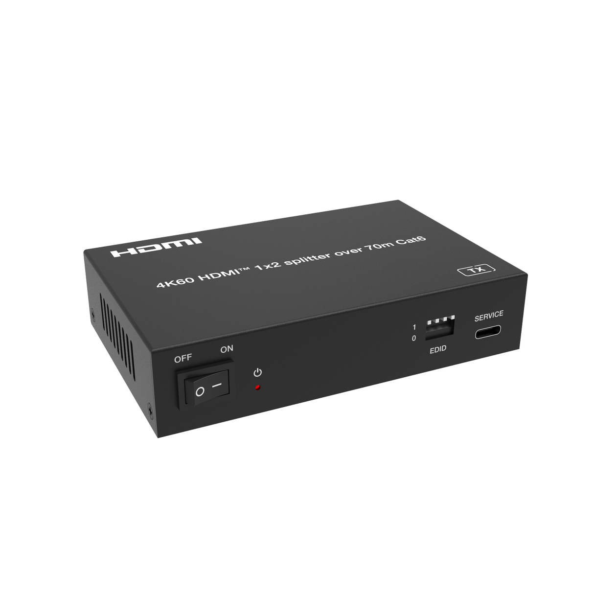 SX230 HDMI 2.0 Splitter 1 In 2 Out over Lan Extender 60m | Loop Out | 4K 6Hz | POC - FeinTech