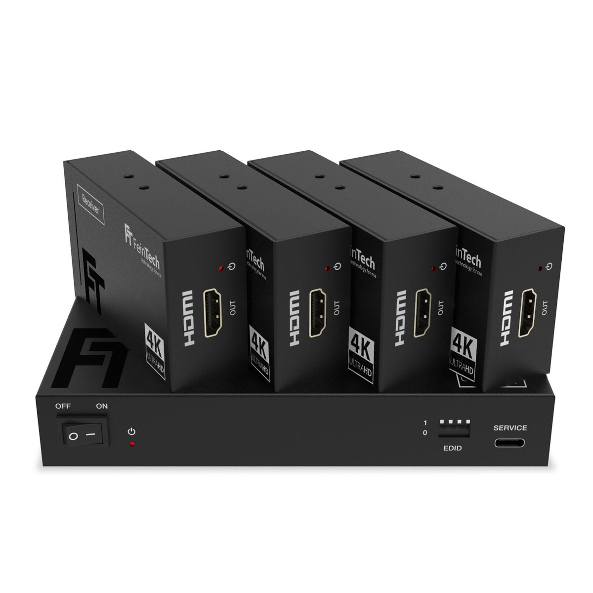 SX430 HDMI 2.0 Splitter 1 In 4 Out over CAT Extender 60m Loop Out 4K 60Hz - FeinTech