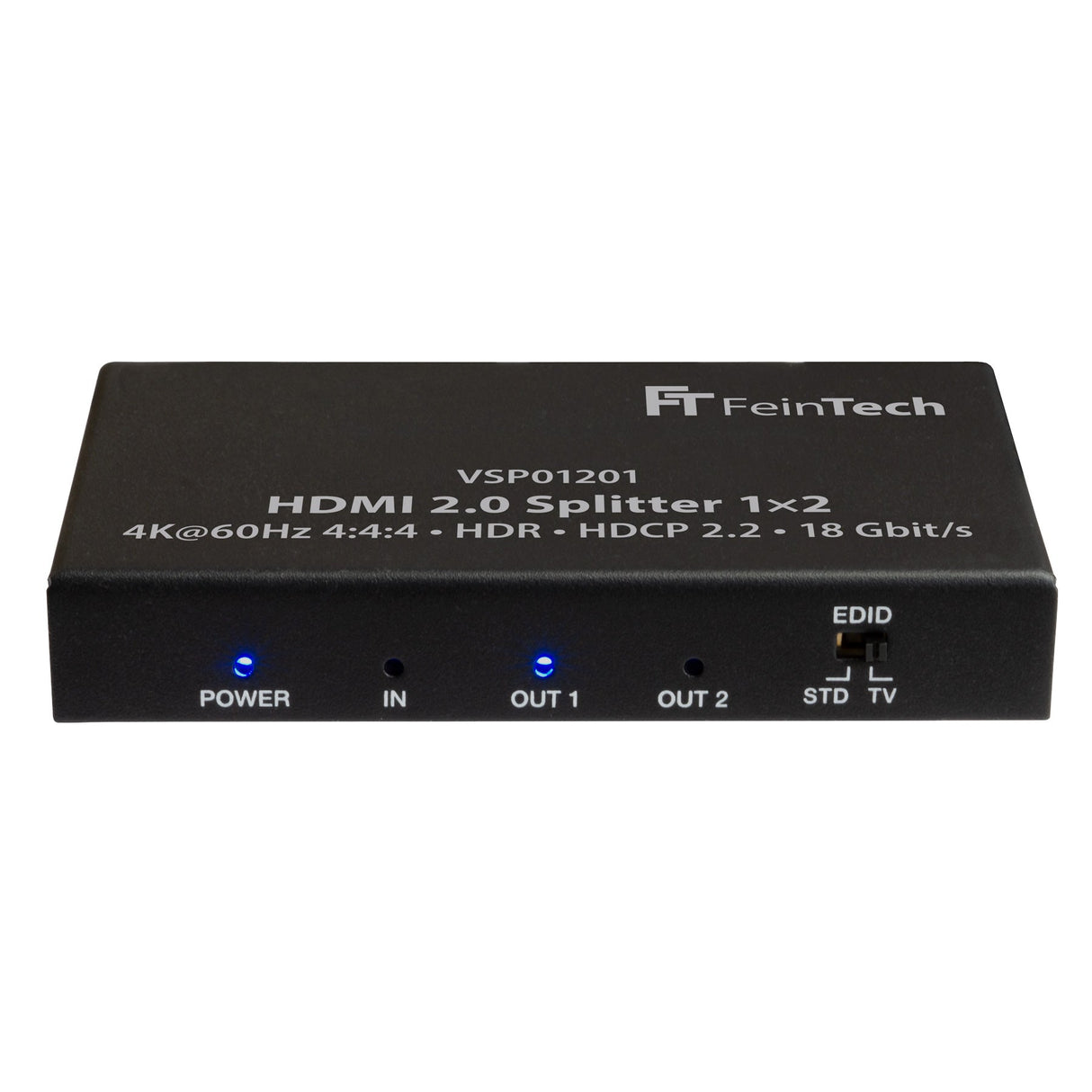VSP01201 HDMI 2.0 Splitter 1x2 with Downscaler & EDID-Management