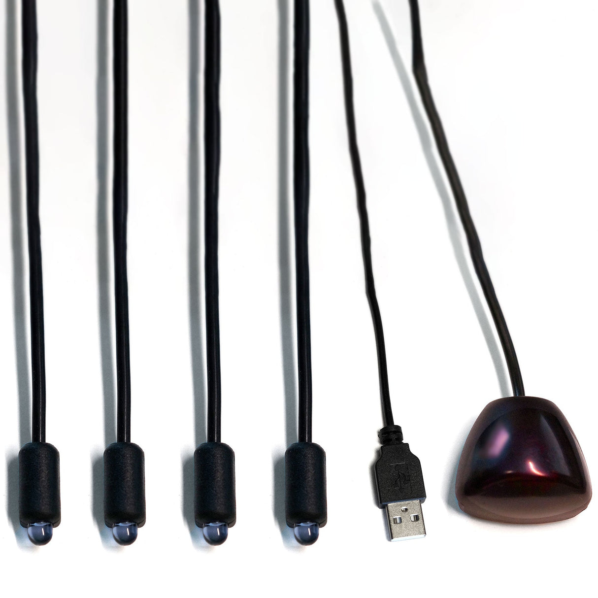 FIR00401 USB Infrarot Fernbedienung-Verlängerung IR-Extender (4-Fach, 3 m) - FeinTech