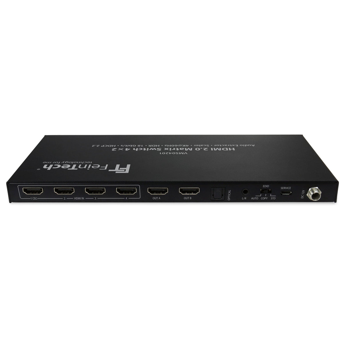 VMS04201 HDMI Matrix Switch 4 In 2 Out mit Audio Extractor - FeinTech