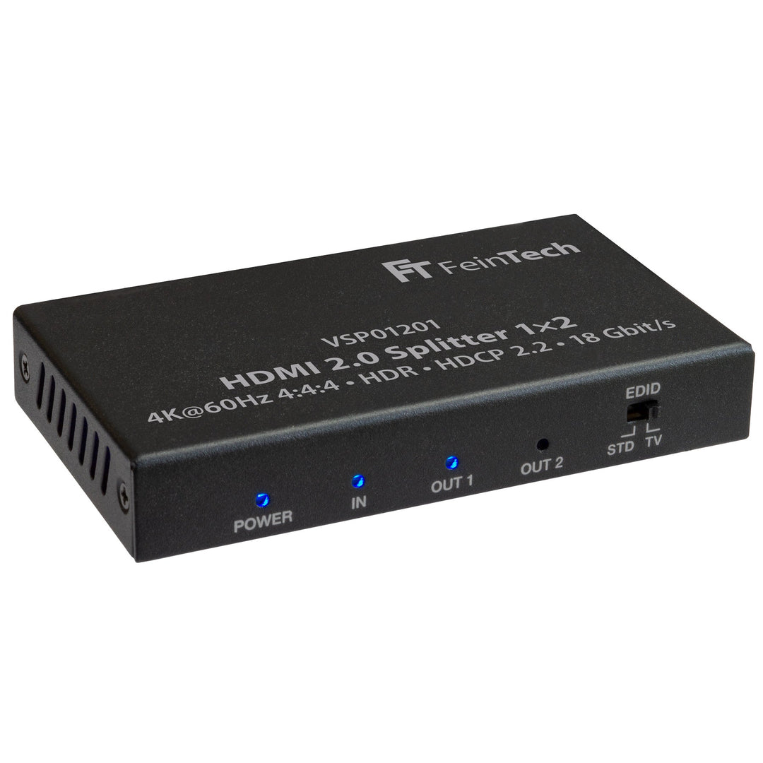 VSP01201 HDMI-Splitter 1 In 2 Out mit Downscaler & EDID-Management - FeinTech