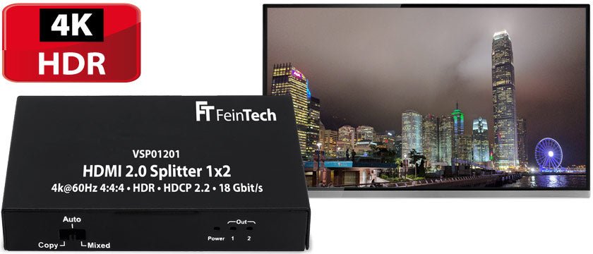 HDMI 2.0 Splitter zur Verteilung von 4K Video - FeinTech