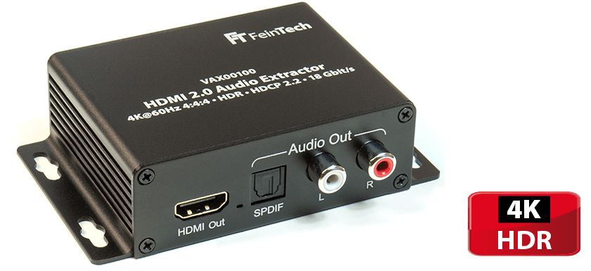 HDMI Audio Extractor für 4K TV und 5.1 Anlage - FeinTech