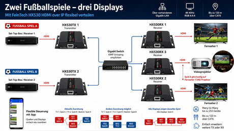 HDMI über das Netzwerk verteilen - FeinTech