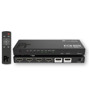 AX340 HDMI 2.1 eARC Pass Switch 4 In 1 Out + eARC-Soundbar