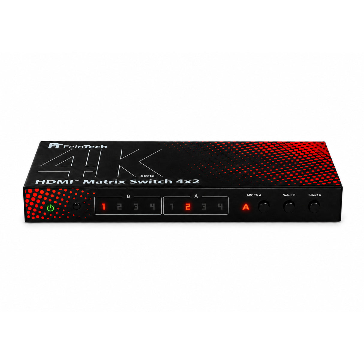 MS420 HDMI 2.0 Matrix Switch 4 In 2 Out für 4K 60Hz mit Audio Extractor (Optical & AUX), ARC und Downscaler