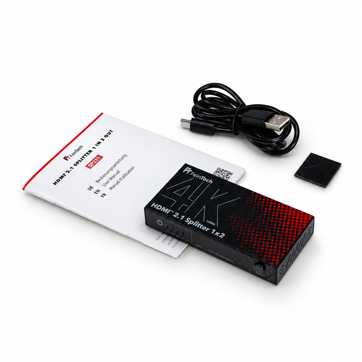 SP211 HDMI 2.1 Splitter 1 In 2 Out | 4K 120Hz | 40Gbps
