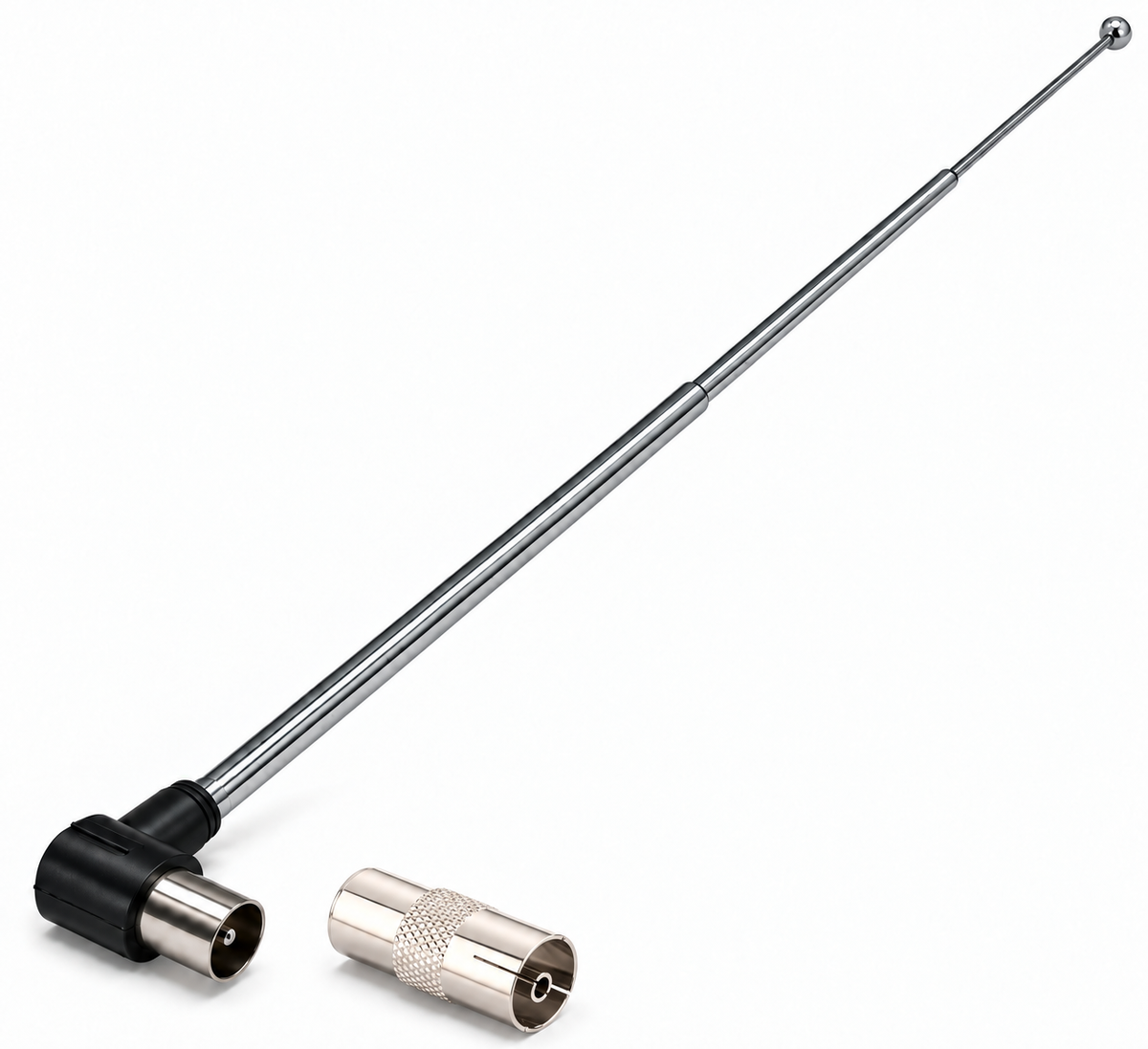 TZA00800 UKW & DAB Teleskopic antenna with IEC-plug adapter