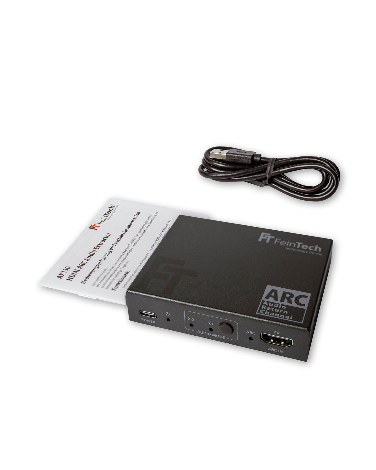 AX130 HDMI ARC Audio Adapter (OPT | Cinch | AUX) - FeinTech
