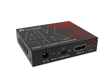 AX200 HDMI 2.0 Audio Extractor (Toslink & Aux) | 4K 60Hz - FeinTech