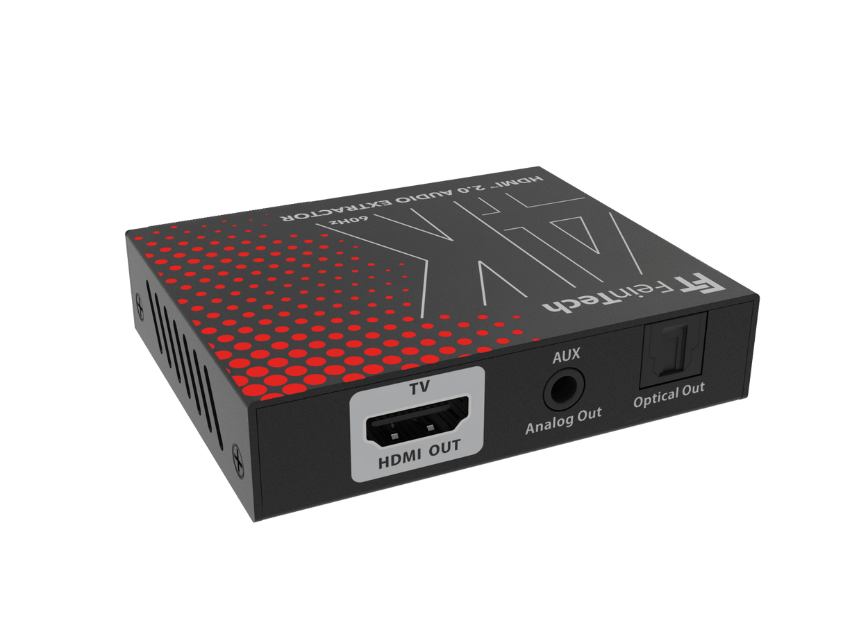 AX200 HDMI 2.0 Audio Extractor (Toslink & Aux) | 4K 60Hz - FeinTech