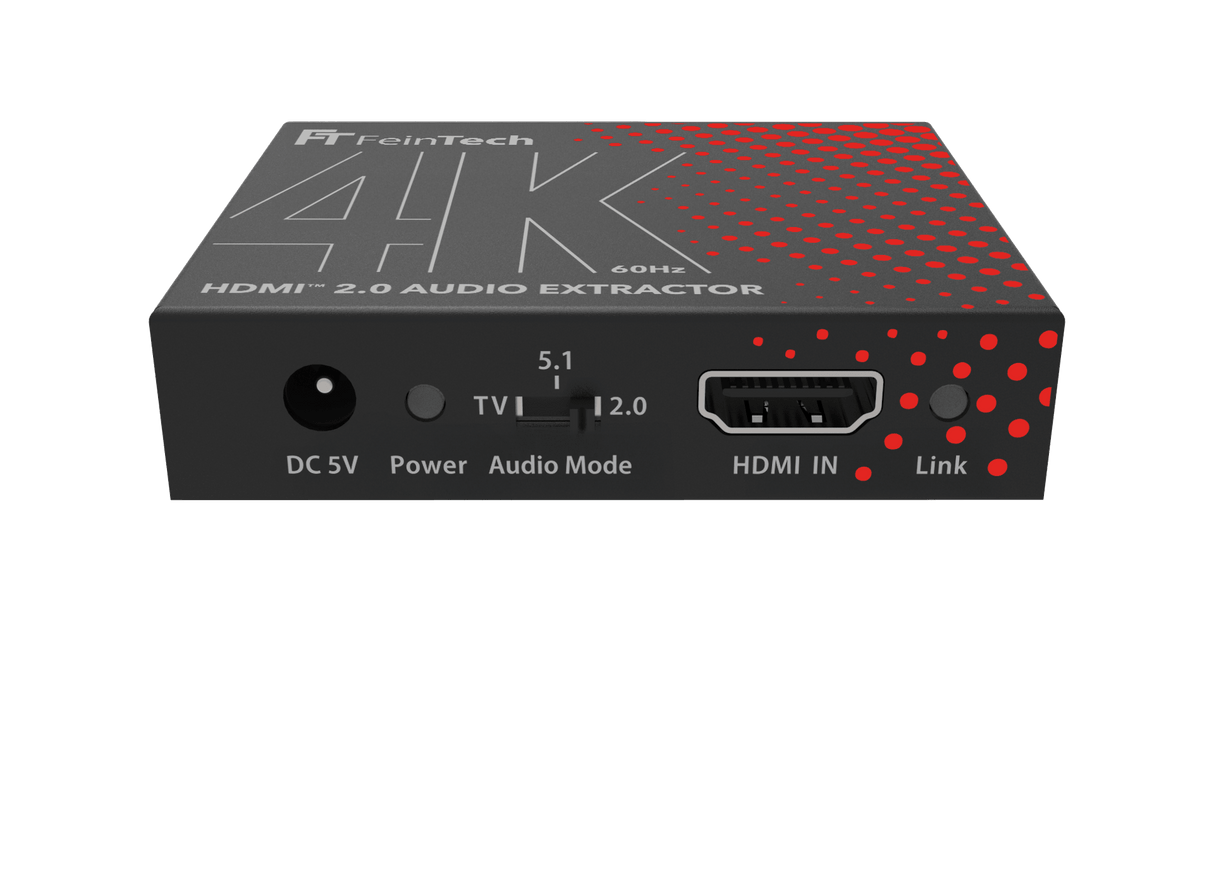 AX200 HDMI 2.0 Audio Extractor (Toslink & Aux) | 4K 60Hz - FeinTech
