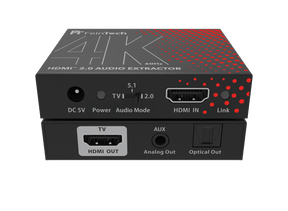 AX200 HDMI 2.0 Audio Extractor (Toslink & Aux) | 4K 60Hz - FeinTech