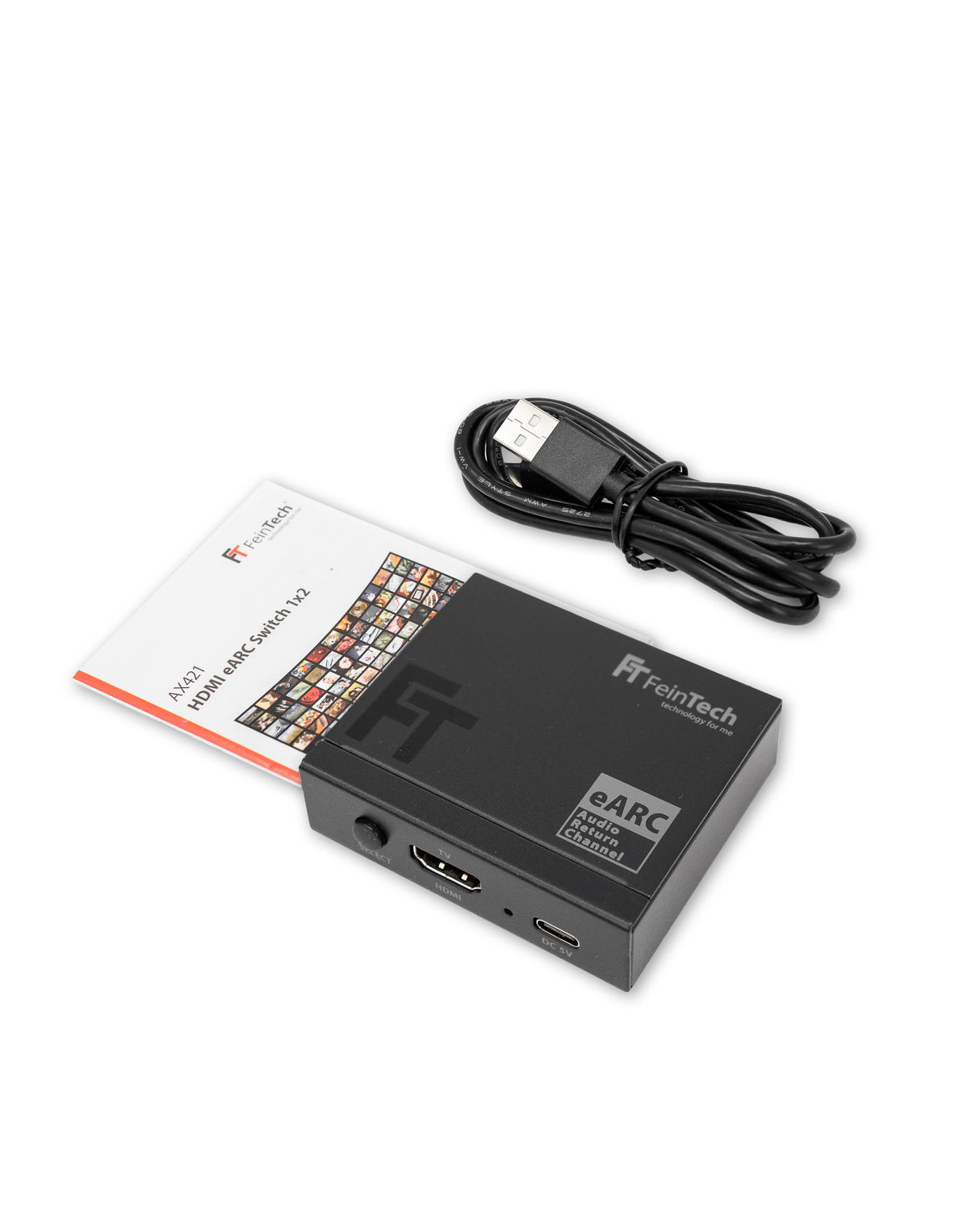 AX421 HDMI eARC Switch 1 TV x 2 Soundbar - FeinTech
