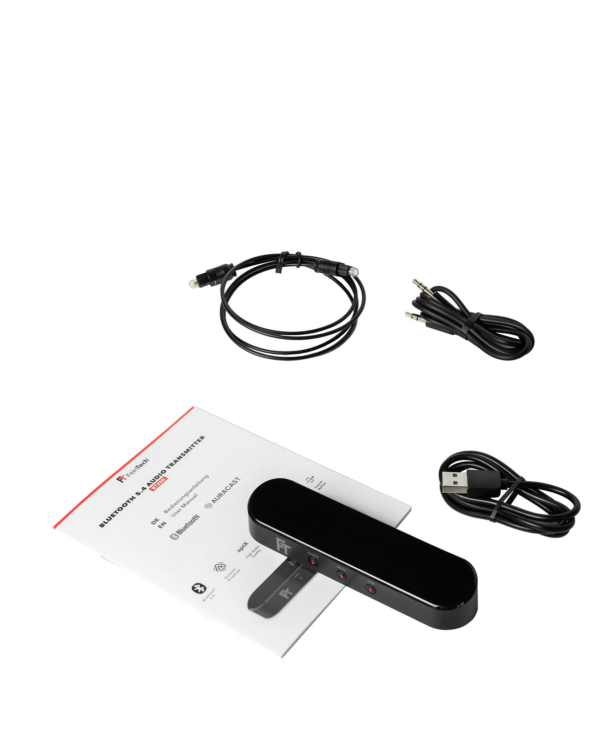 BT200 Bluetooth 5.4 Audio Transmitter mit Display | AptX | Auracast - FeinTech