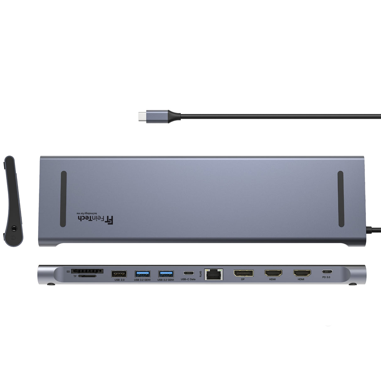 CX300 USB - C Docking Station 12 in 1 Triple Display - FeinTech