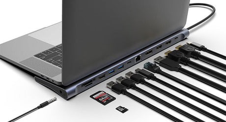 CX301 USB-C Docking Station | 12 in 1 | Triple Display - FeinTech