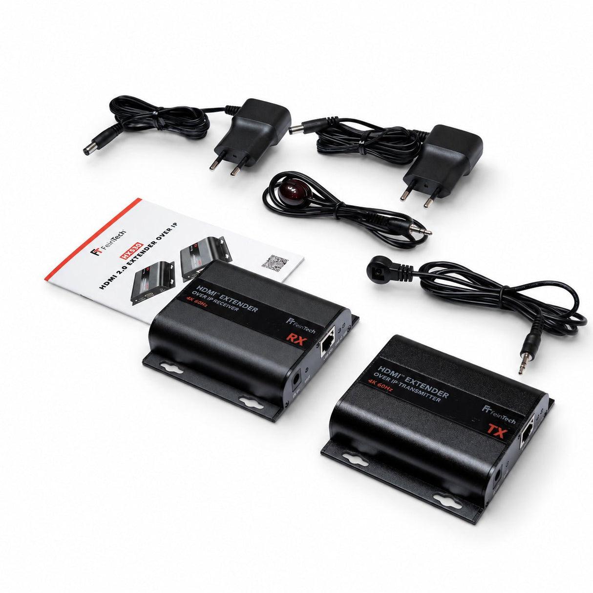 HX530 HDMI over IP Extender Set für 4K 60Hz mit AV-over-IP und bis zu 253 Geräten - FeinTech