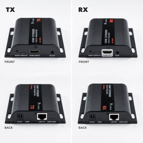 HX530 HDMI over IP Extender Set für 4K 60Hz mit AV-over-IP und bis zu 253 Geräten - FeinTech