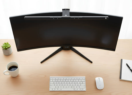 LT750 LED Monitor Lampe mit Lichtsensor | kompatibel mit Curved Monitoren - FeinTech