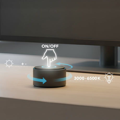 LT751 LED Monitor Lampe mit Lichtsensor und Fernbedienung | kompatibel mit Curved Monitoren - FeinTech