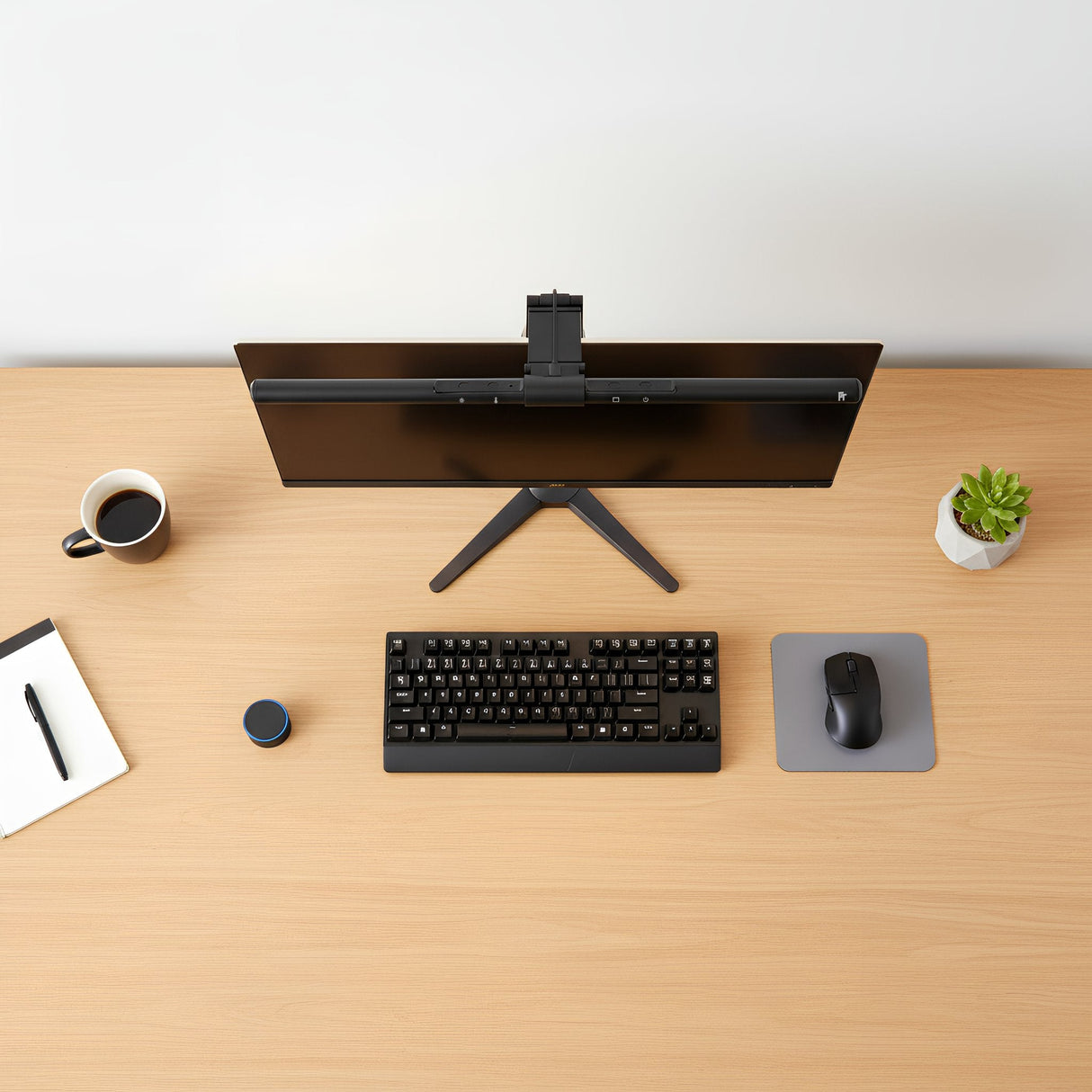 LT751 LED Monitor Lampe mit Lichtsensor und Fernbedienung | kompatibel mit Curved Monitoren - FeinTech