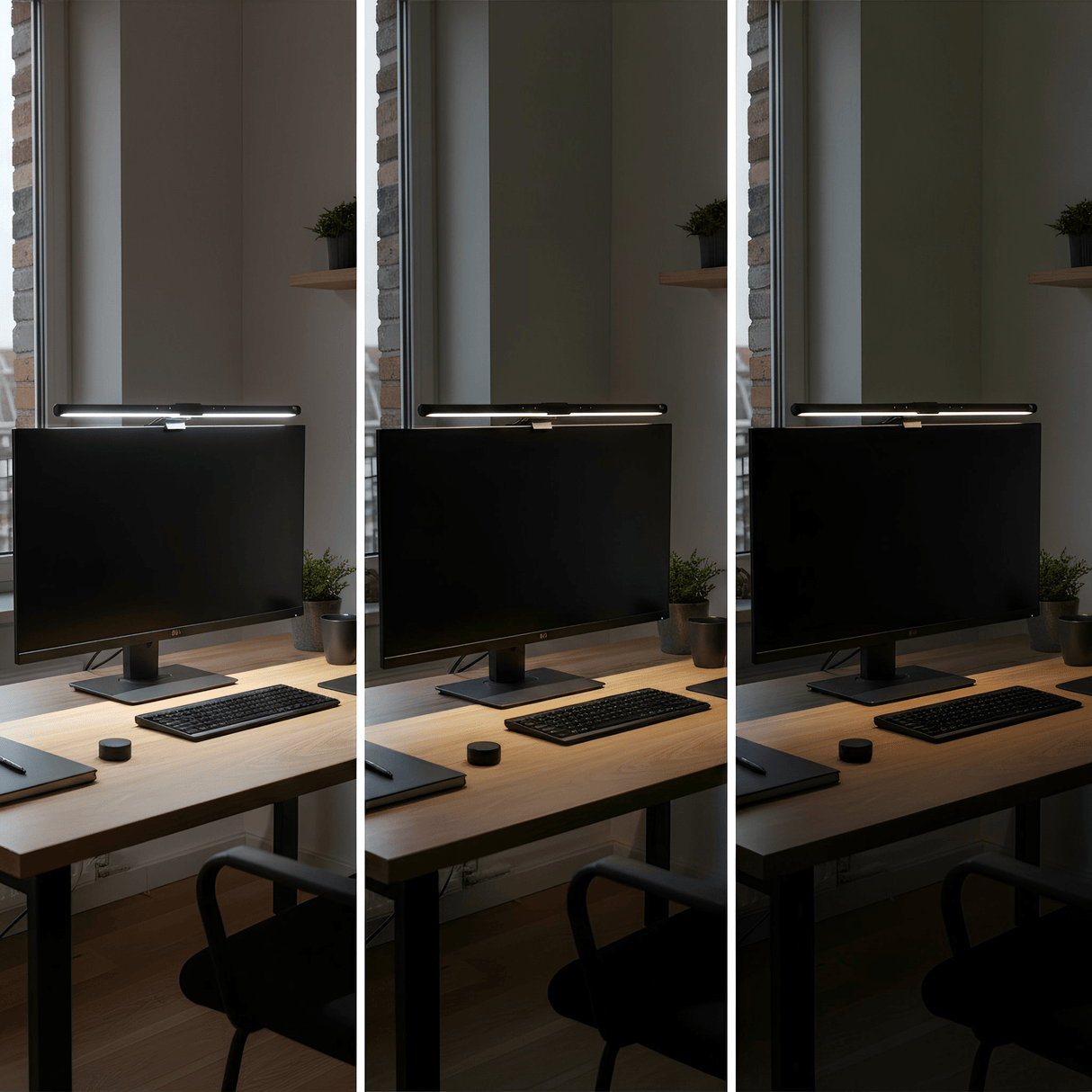 LT751 LED Monitor Lampe mit Lichtsensor und Fernbedienung | kompatibel mit Curved Monitoren - FeinTech