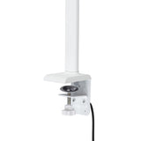 LTL00320E Große LED Schreibtischlampe mit Klemmfuß 80 cm weiß - FeinTech