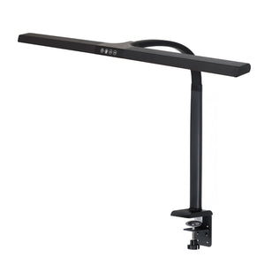 LTL00321E Große LED Schreibtischlampe mit Klemmfuß 80 cm schwarz