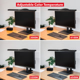 LTL00321E Große LED Schreibtischlampe mit Klemmfuß 80 cm schwarz - FeinTech