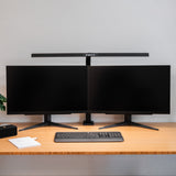 LTL00321E Große LED Schreibtischlampe mit Klemmfuß 80 cm schwarz - FeinTech