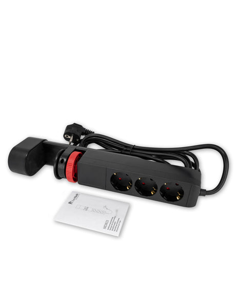 MD833 Klemmbare Steckdosenleiste mit USB-C PD 20W & 2x USB-A QC 18W | 3x Steckdosen | 3m Kabel - FeinTech