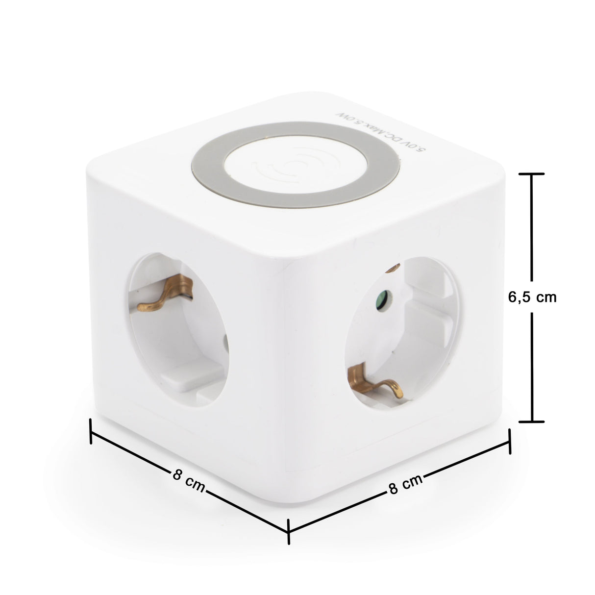 NLG00900 Steckdosenwürfel mit USB und induktiver Ladefunktion / Wireless Charging - FeinTech