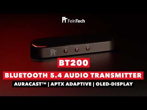 BT200 Bluetooth 5.4 Audio Transmitter with Display | AptX | Auracast
