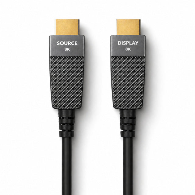ProAqtive HDMI Glasfaser - Hybridkabel 48 Gbit/s für 8K 60Hz und 4K 240Hz mit HDMI 2.1 Unterstützung, eARC und CEC - FeinTech