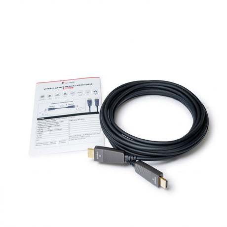 ProAqtive HDMI Glasfaser-Hybridkabel 48 Gbit/s für 8K 60Hz und 4K 240Hz mit HDMI 2.1 Unterstützung, eARC und CEC - FeinTech