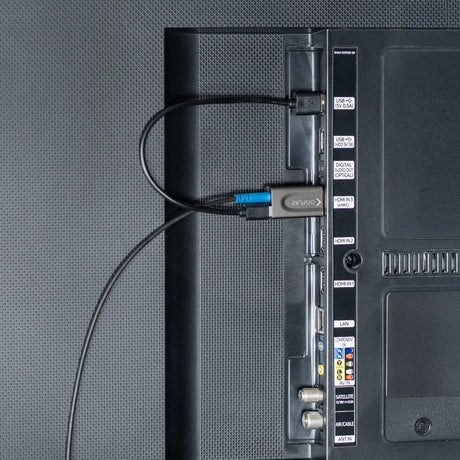 ProFibre HDMI Glasfaserkabel 8K 60Hz / 4K 120Hz | Armored MPO Pure Fibre Kabel | Abnehmbare Stecker | 48 Gbps | eARC | CEC - FeinTech