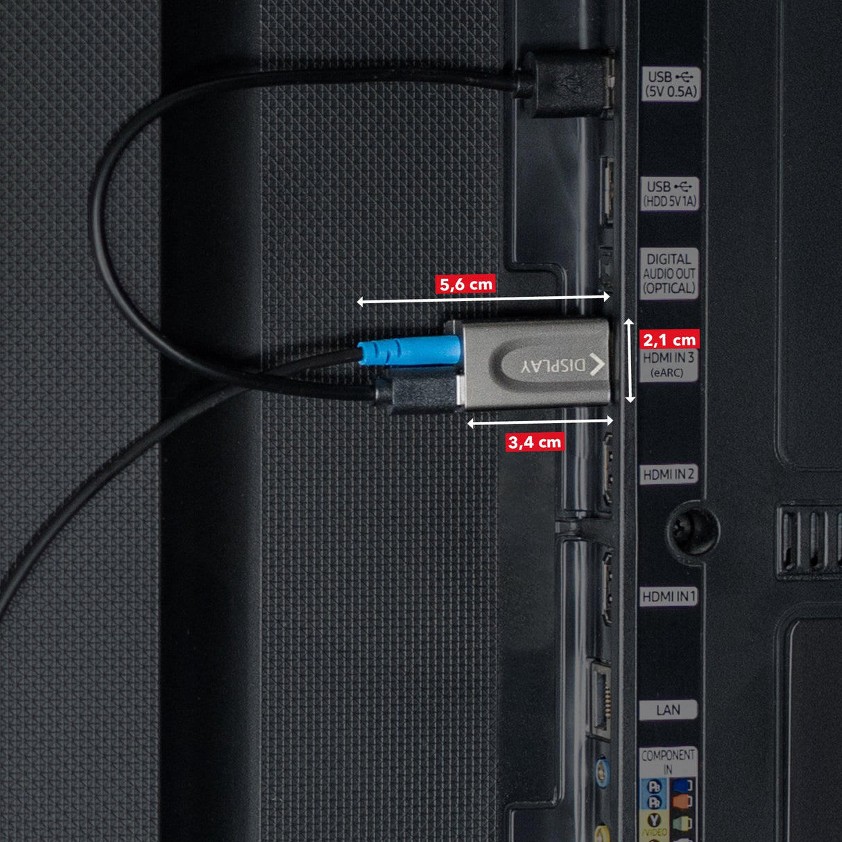 ProFibre HDMI Glasfaserkabel 8K 60Hz / 4K 120Hz | Armored MPO Pure Fibre Kabel | Abnehmbare Stecker | 48 Gbps | eARC | CEC - FeinTech