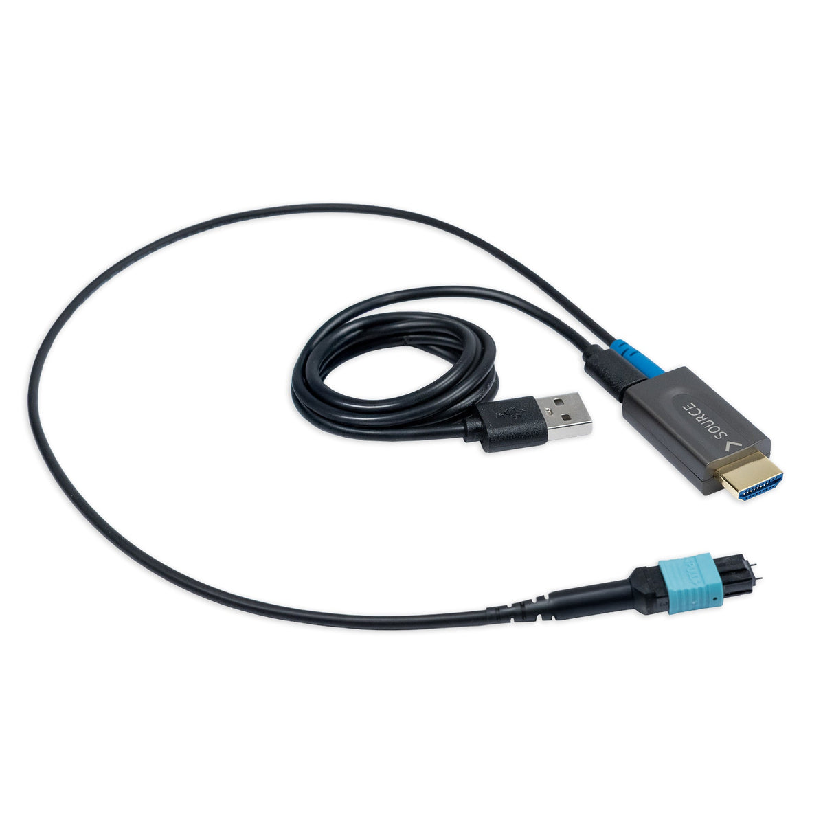 ProFibre HDMI Glasfaserkabel 8K 60Hz / 4K 120Hz | Armored MPO Pure Fibre Kabel | Abnehmbare Stecker | 48 Gbps | eARC | CEC - FeinTech