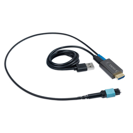 ProFibre HDMI Glasfaserkabel 8K 60Hz / 4K 120Hz | Armored MPO Pure Fibre Kabel | Abnehmbare Stecker | 48 Gbps | eARC | CEC - FeinTech