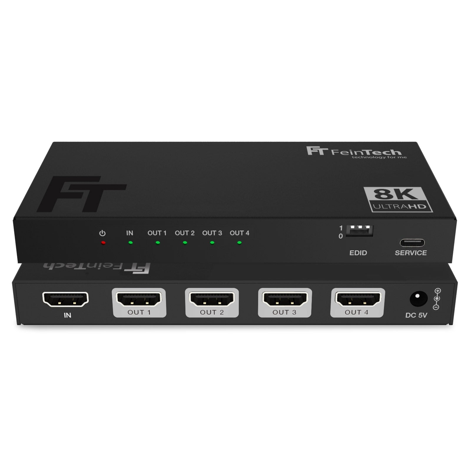 SP410 HDMI 2.1 Splitter 1 In 4 Out 4K 120Hz Downscaler FeinTech